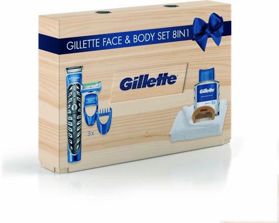 Gillette Fa ajándékdoboz Styler + arcszesz + fésű + törülköző