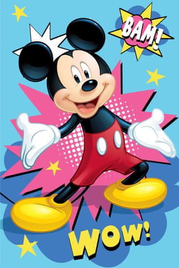Jerry Fabrics Fleece takaró Mickey "BAM"