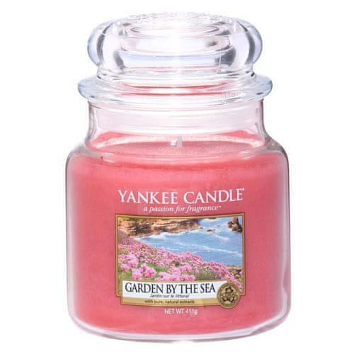 Yankee Candle Gyertya egy üvegedénybe a Yankee gyertyát, Kert a tenger mellett, 410 g