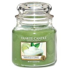 Yankee Candle gyertya üvegedénybe, Vanília mészgel, 410 g