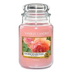 Yankee Candle Gyertya egy üvegedénybe a Yankee gyertyát, Hímzett sárgabarack rózsa, 623 g
