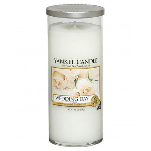 Yankee Candle Egy gyertya egy Yankee gyertya üveghengerben, Esküvő napján, 566 g
