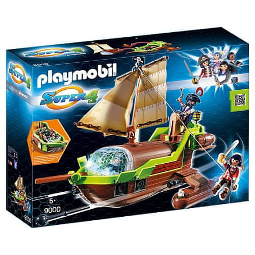 Playmobil Kalóz kaméleon és Ruby , Super 4, 50 darab