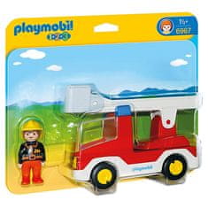 Playmobil tűzoltóautó, 1.2.3, 2 db