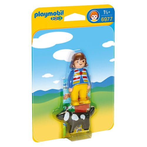 Playmobil Kislány egy kutyával , 1.2.3, 2 db