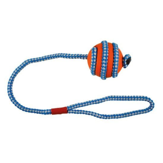 IMAC Gumilabda kutyának - narancssárga-kék - 5 cm