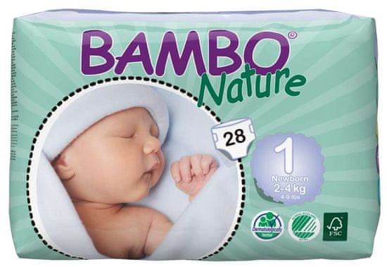 Bambo Nature 1 New born (2-4 kg) 28 db