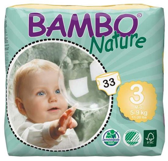 Bambo Nature 3 Midi (5-9 kg) 33 db