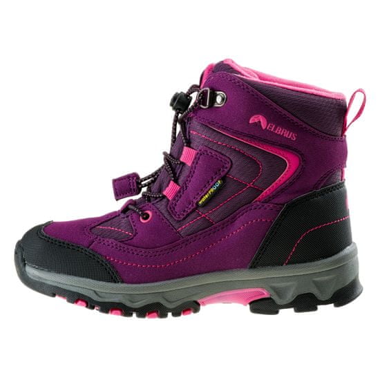 ELBRUS gyerek outdoor cipő Livan Mid WP JR violet/dark violet/light fuchsia