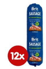 Brit Sausage Chicken & Venison 12 x 800 g