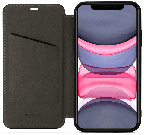 EPICO Flip Case with Magnetic Closure iPhone 11 42411131300001, fekete