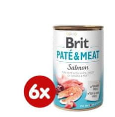 Brit Paté & Meat Salmon 6 x 400g