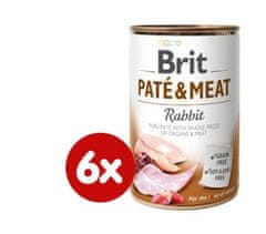 Brit Pástétom & Meat Rabbit 6 x 400 g