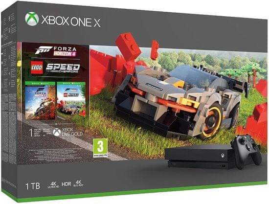 Microsoft Xbox One X 1TB + Forza Horizon 4 + LEGO Speed Champions DLC