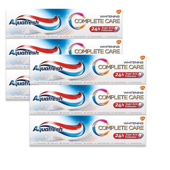 Aquafresh Complete Care Whitening ZP 75 ml - 6 csomag