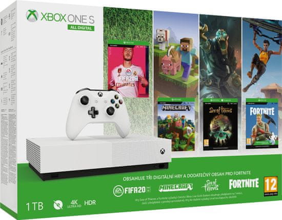 Microsoft Xbox One S All-Digital Refresh 1 TB + FIFA 20 (NJP-00059)