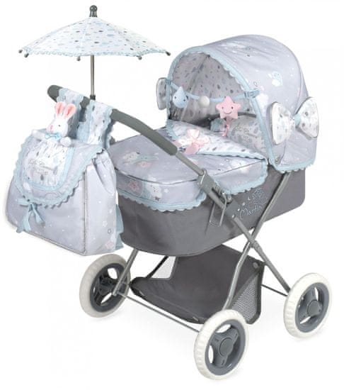DeCuevas Összecsukható babakocsi babáknak, esernyővel, Martin 2019-M