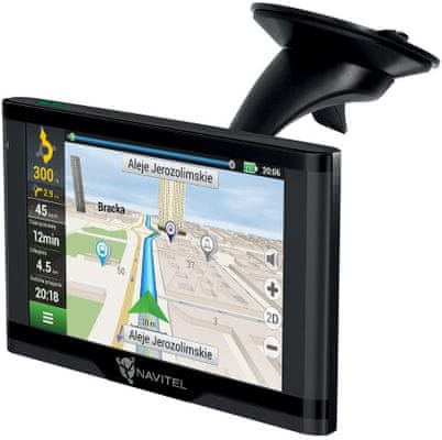 Autós GPS navigáció Navitel E500 Magnetic, Európa térkép, Oroszország, Ukrajna, Fehéroroszország, Kazahsztán, élettartam frissítések, autós, mágneses konzol. Vezeték nélküli töltés