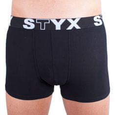 Styx 3PACK férfi boxeralsó sport gumi túlméretezett fekete (3R960) - méret XXXL