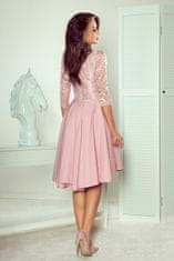 Női csipke ruha Nicolle púder rózsaszín M