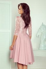 Női csipke ruha Nicolle púder rózsaszín M