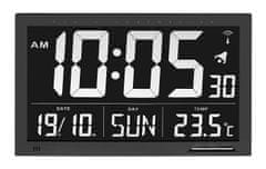 TFA 60.4505 Rádióvezérlésű digitális XL óra hőmérővel, fekete
