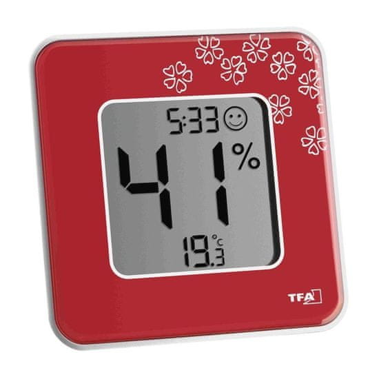 TFA 30.5021.05 STYLE Digitális hőmérő nedvességmérővel, piros