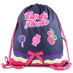 Target Cél sporttáska, Candy Flower - kivételes sporttáska, lila színű