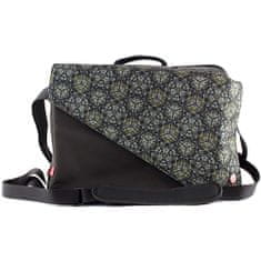 Target Cél utazási hátizsák, fekete / zöld, díszekkel