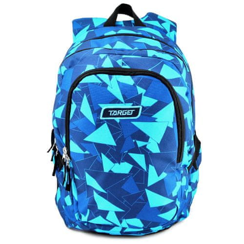 Target Cél diák hátizsák, Kék mintával