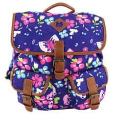 Target Cél hátizsák, Fehérmályva / színes virágok, kék
