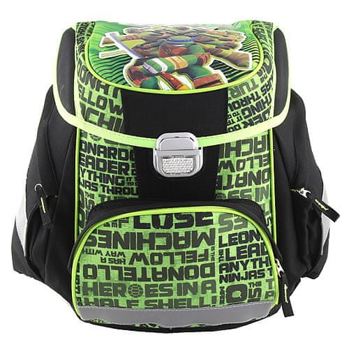 Target Cél iskolai táska, Ninja teknősök, zöld-fekete