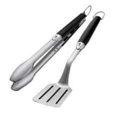 WEBER Prémium barbecue eszközök, 2 darabos, hosszú, rozsdamentes acél