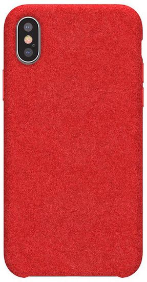 BASEUS Original Series védőtok Alcantara az iPhone X/XS telefonokra, piros, (WIAPIPH58-YP09)