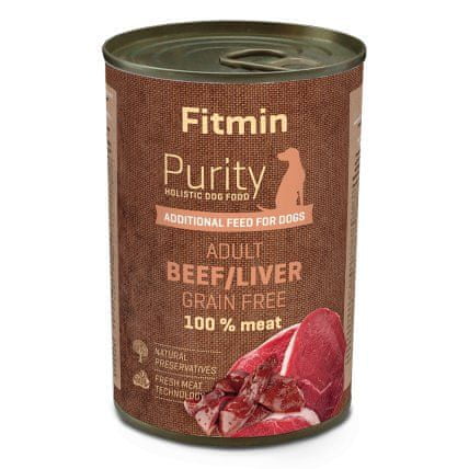 Fitmin Dog Purity tin beef with liver 400 g