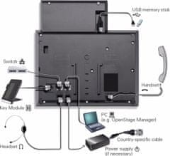 SIEMENS  OpenScape IP55G HFA - asztali telefon, fekete