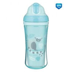 Canpol babies Sportos üveg szilikon szívószállal JUNGLE 260 ml, kék