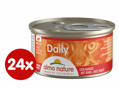 Almo Nature Daily Menu - Marhahús darabok 24 x 85 g