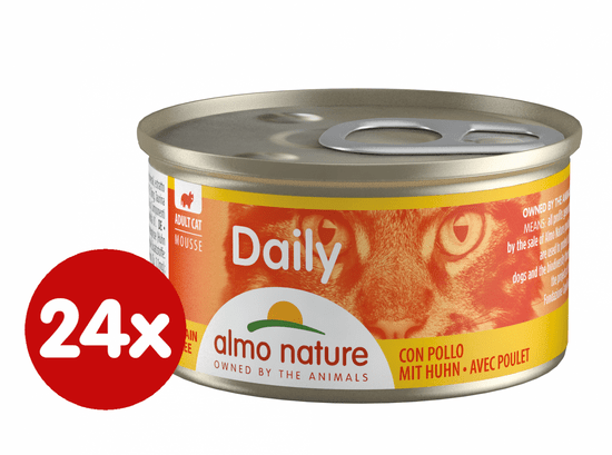 Almo Nature Daily Menu - Csirkés hab 24 x 85 g