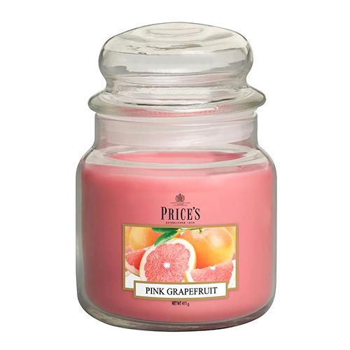 Price's Candles Gyertya üvegedénybe Ár gyertyák, Rózsaszín grapefruit, 411 g