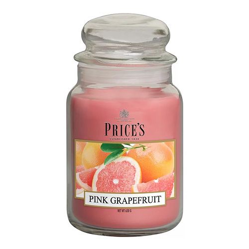 Price's Candles Gyertya üvegedénybe Ár gyertyák, Rózsaszín grapefruit, 630 g