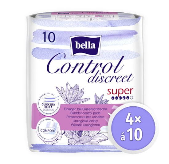 Bella Control Discreet Super 10 db × 4