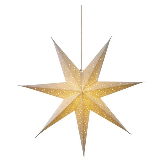 EMOS LED karácsonyi csillag, papír, fehér, 75 cm