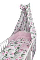 COSING COMFORT 4D-s ágynemű-garnitúra - Virágok, rózsaszín