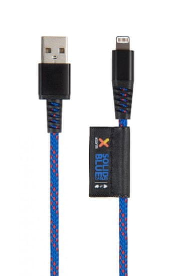 Xtorm Solid Lifetime Warrenty Lightning USB kábel 1m, kék (CS020)