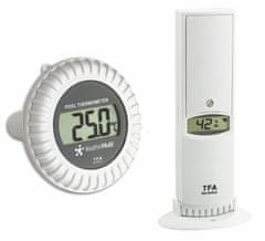 TFA 30.3310.02 WeatherHub vezeték nélküli hőmérséklet- és páratartalom-érzékelő medence-érzékelővel