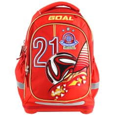 Cél iskolai hátizsák, 3D cél, piros színű