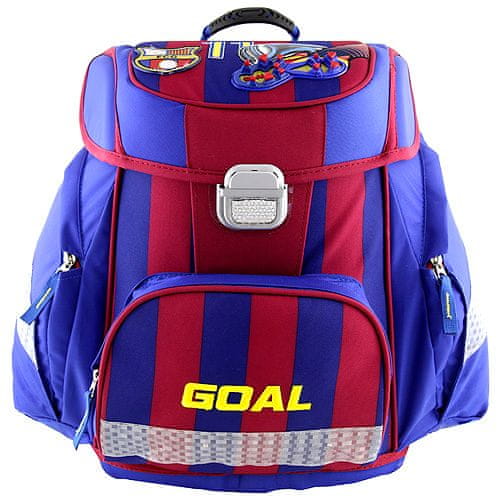 Goal Cél iskolai táska, 3D cél, kék színű