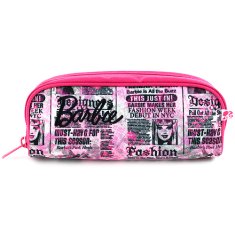 Barbie Iskolai ceruzatok, utántöltő nélkül, rózsaszínű, körvonalazott, fekete felirattal