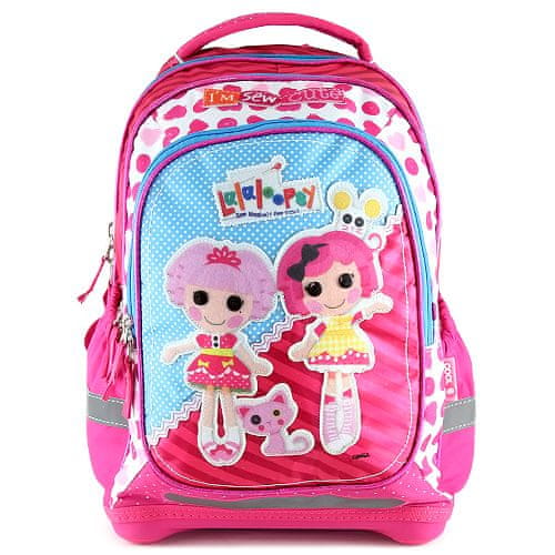 Lalaloopsy Iskolai hátizsák , babás motívum, rózsaszín